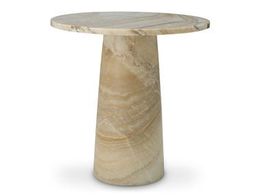 Round onyx high side table TERRY Eichholtz