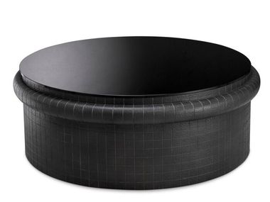 Round glass central coffee table TORTUGO Eichholtz