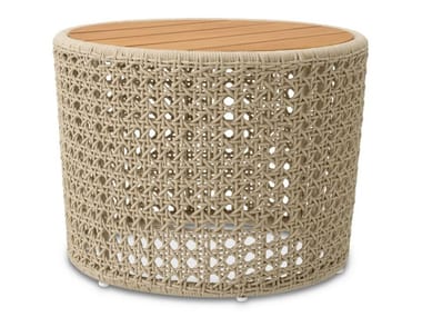 Eichholtz, TRINITY Tavolino da giardino rotondo da caffè in corda