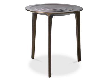 Round die cast aluminium high side table GRANITO Eichholtz