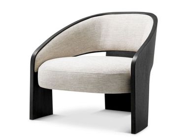 Loungesessel aus Stoff mit Armlehnen ZEPHIRA Eichholtz