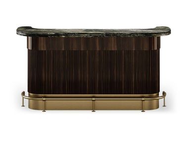 Wooden bar counter with marble top BAR COUNTER Elbra