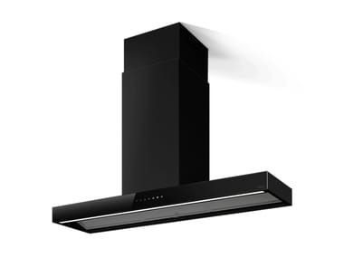 Cappa ad isola in acciaio inox con illuminazione integrata HAIKU DRY ISLAND Elica