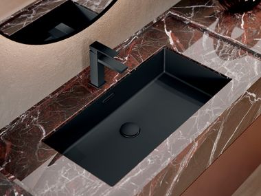 Rectangular undermount Duratek washbasin INTENSO QUADRO Elleci