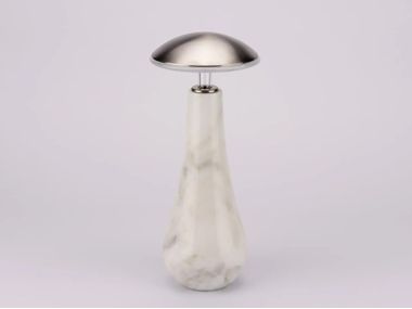 Rechargeable marble table lamp PIN MARBLE Emera Design