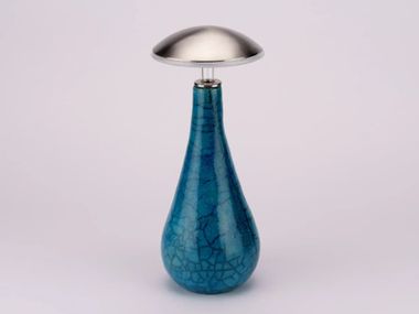 Rechargeable ceramic table lamp PIN RAKU Emera Design