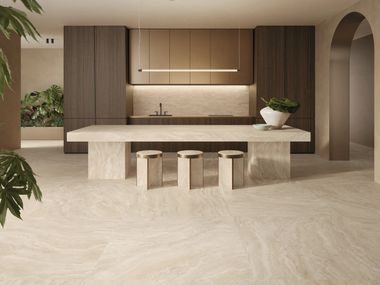 DUAL TRAVERTINE BEIGE Pavimento By EmilCeramica