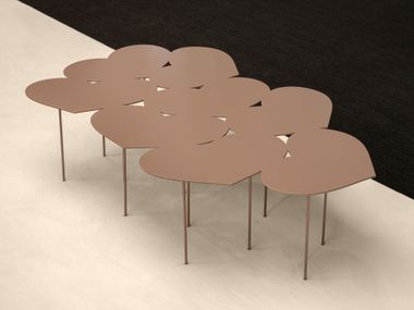 Steel coffee table CUPIDO Erba Idea