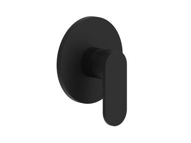 Miscelatore per doccia monocomando con piastra VERSILIA NERO Ercos