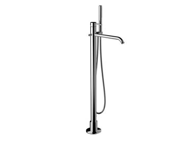 Miscelatore per vasca da terra in ottone cromato con doccetta VIKTOR Ercos