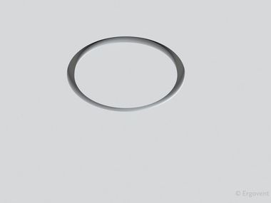 Plaster Outlet and diffuser for channelled system RONDO 125 Ergovent