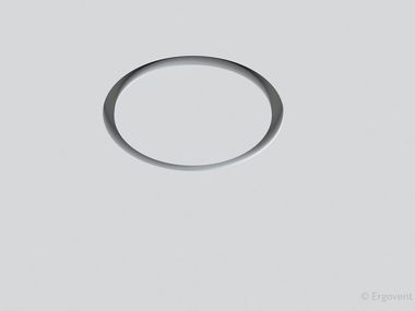 Plaster Outlet and diffuser for channelled system RONDO 100 Ergovent