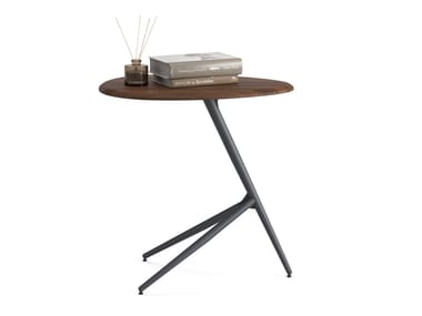 Tavolino alto ovale in legno STONEAGE Ersa