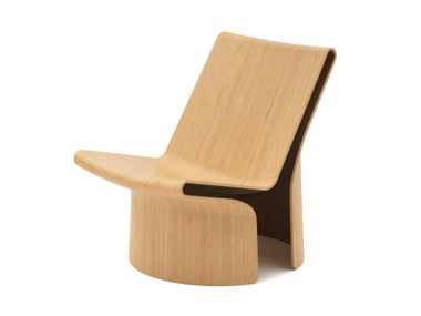 Wooden easy chair LAYUP Established&Sons