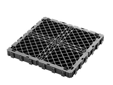 Doppelboden für Außenbereiche aus Polymer Durchbruchschutz-Gitterrost Plus Eterno Ivica