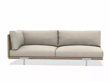 Divano da giardino imbottito in fibra di legno BAIA NATURAL Ethimo