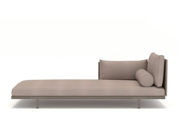 Dormeuse da giardino imbottita in corda BAIA ROPE Ethimo