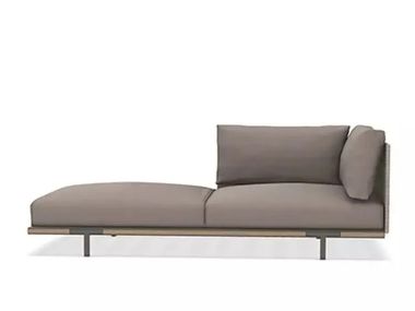 Chaise longue da giardino imbottita in corda BAIA ROPE Ethimo