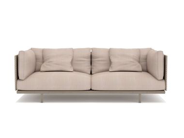 Canapé de jardin droit 3 places en corde BAIA ROPE Ethimo