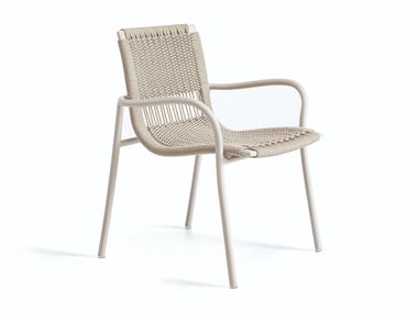 Butaca para jardín de aluminio con brazos BETSY Ethimo