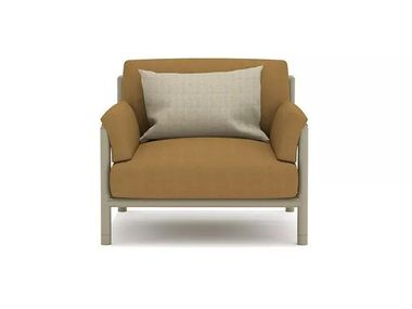 Poltroncina da giardino in alluminio con braccioli LODGE Ethimo