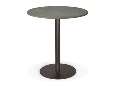 Round leather table BLEND Ethnicraft