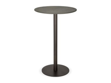Round leather high table BLEND Ethnicraft
