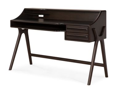 Mahogany secretary desk with drawers FLOW