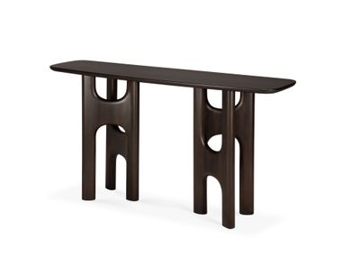 Rectangular mahogany console table FLOW Ethnicraft