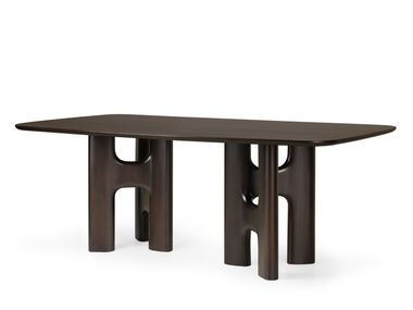 Rectangular mahogany dining table FLOW Ethnicraft