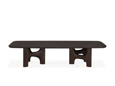 Rectangular mahogany central coffee table FLOW Ethnicraft