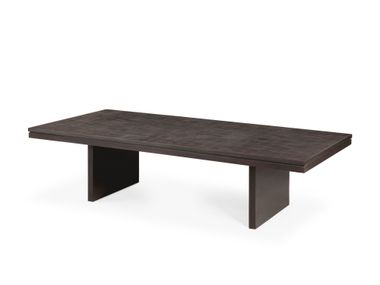 Rectangular teak central coffee table GROOVES Ethnicraft