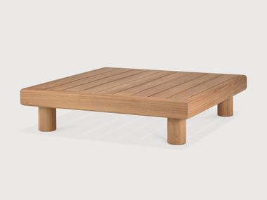 Tavolino da giardino quadrato basso in teak MONOCLE Ethnicraft