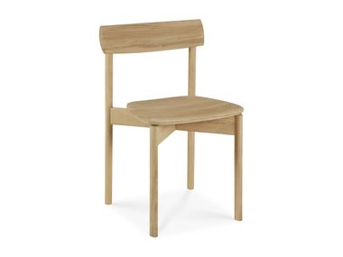 Open back oak chair RISU