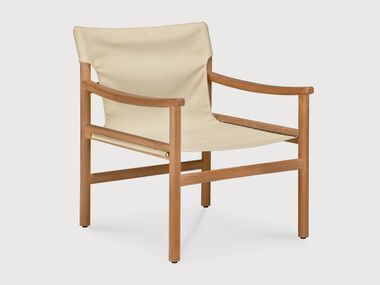 Poltrona da giardino in teak con braccioli SAFARI Ethnicraft