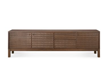 Teak TV cabinet with 3 doors SONO Ethnicraft