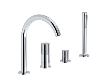 4 hole shower set with diverter with hand shower TOCCO RIGATO Eurorama