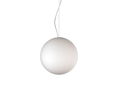 Lampada a sospensione a LED in vetro acidato BOLA Exenia
