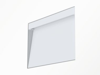 Recessed LED thermo lacquered aluminium outdoor wall lamp GOLD PA Exporlux