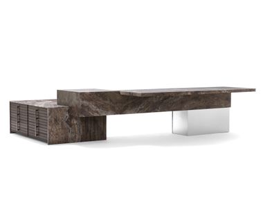 Marble outdoor kitchen with Barbecue AMALFI Exteta