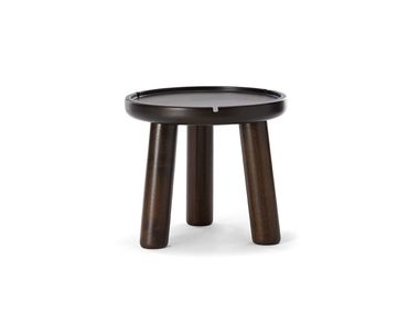 Round low mahogany coffee table BELLAGIO Exteta