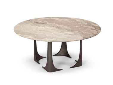 Round marble garden table OSCAR Exteta