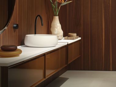 Marble ot Crystalplant washbasin countertop GOCCIA FALPER