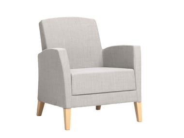 Poltrona in tessuto con braccioli FANDANGO - CONTRACT PIAVAL