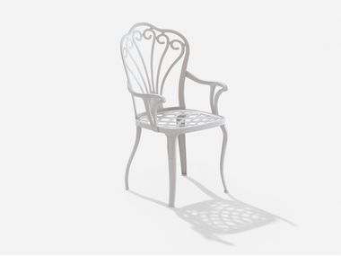 Sedia da giardino in alluminio con braccioli ARMONIA