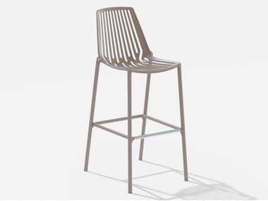 High garden stool with footrest RION