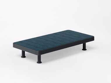 Rectangular lava stone garden side table UNDUETRE FAST