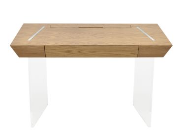 Wood and plexiglass desk ANGLE FEZA DSGN