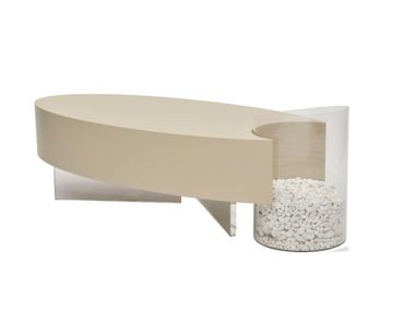 Wood and plexiglass coffee table BITE FEZA DSGN