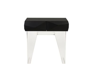 Rectangular wood and plexiglass console table CUBIC FEZA DSGN